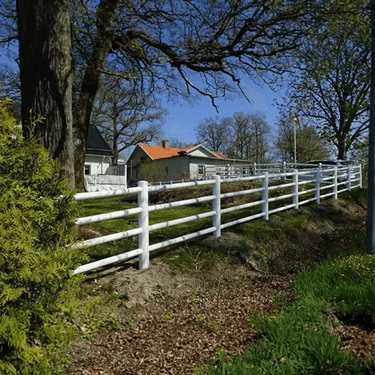 Villa-Zaun / Gartenzaun Ein Zaun 4 Lamellen Preis/Meter