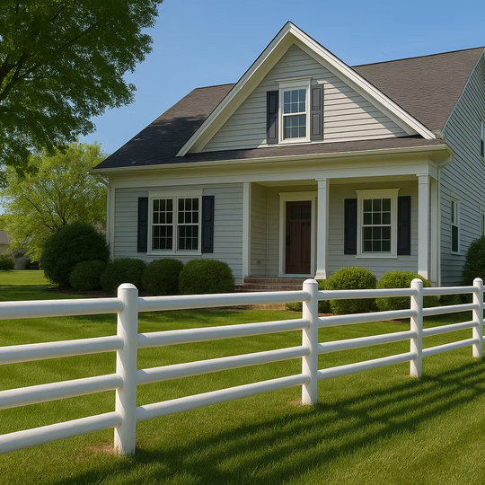 Villa-Zaun / Gartenzaun Ein Zaun 4 Lamellen Preis/Meter