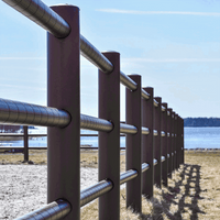 Horse fence A fence 3 rails DeLuxe price/meter